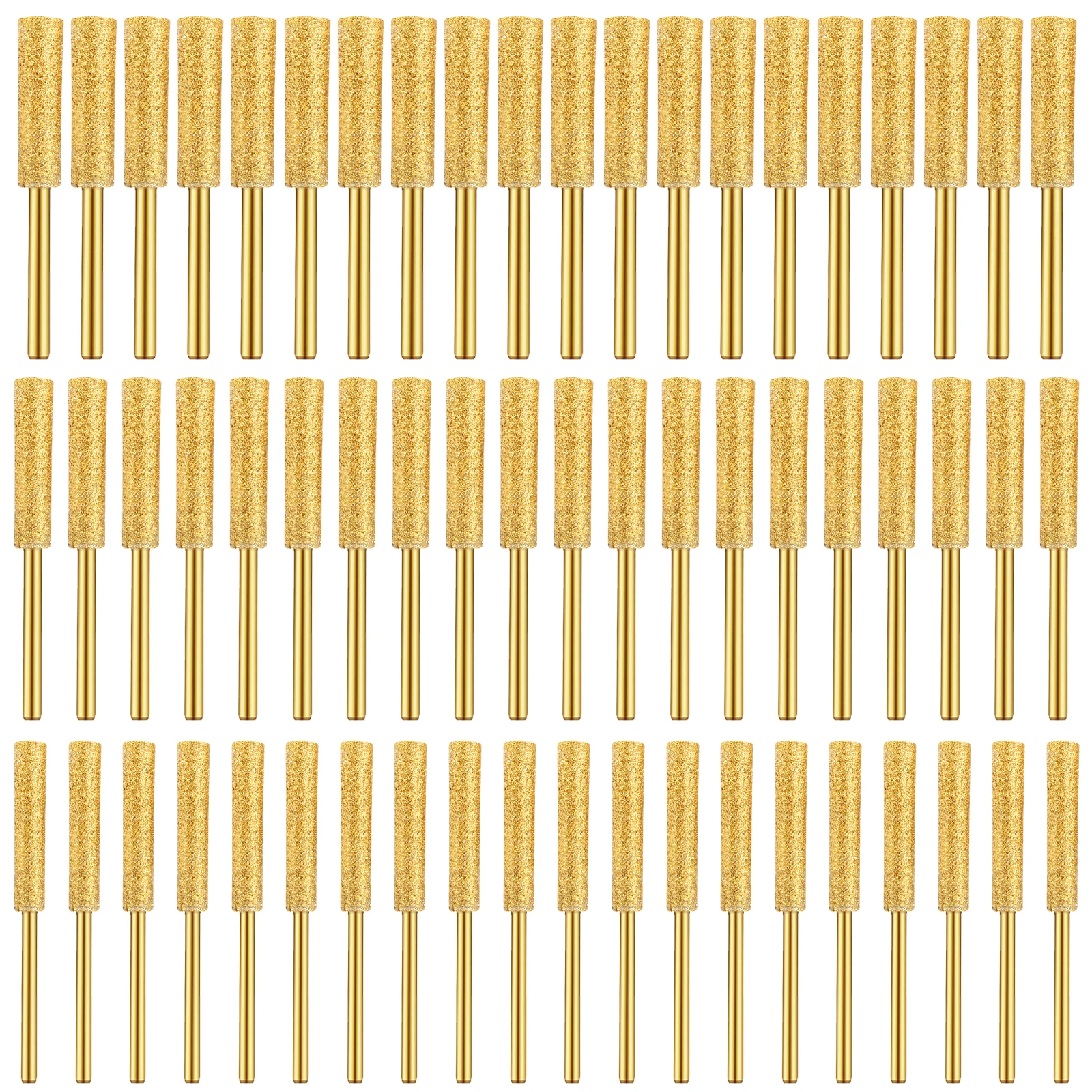 

90 Pcs Diamond Chainsaw Sharpener High Hardness Plated Burr Stone File with 3 Different Sizes 4.0mm 4.8mm 5.5mm Enduring