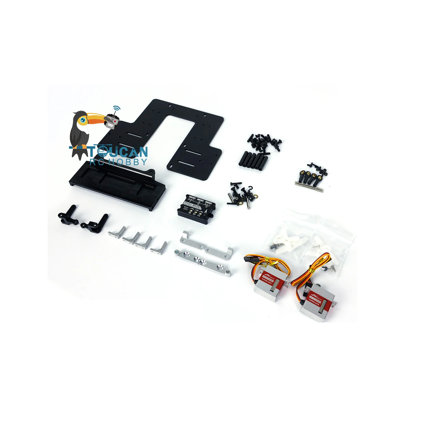 Spare Cab Damper System Second Plate Servo RC Car Accessories for 1/14 LESU TAMIYAYA RC Tractor Truck TH20401