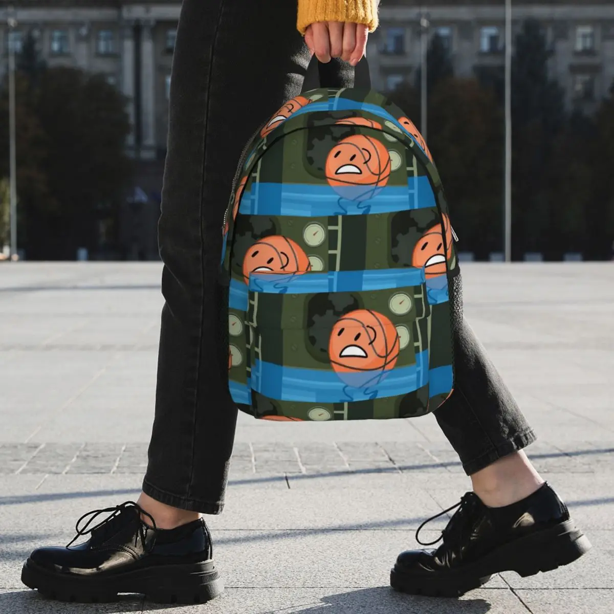 Battle For Dream Island BFDI Basketball Backpack Student BookBag Men Women School Bag Computer Shoulder Bags