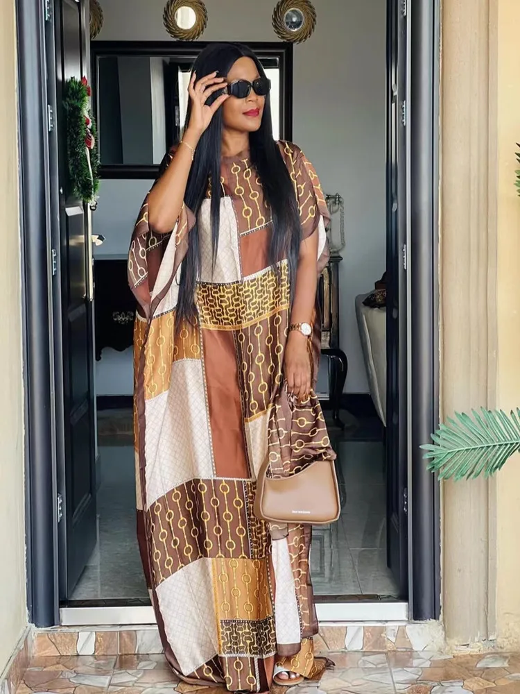 African Dresses for Women Spring Autumn African Women Linen Printing Long  Dress African Clothes Women - AliExpress 200000532