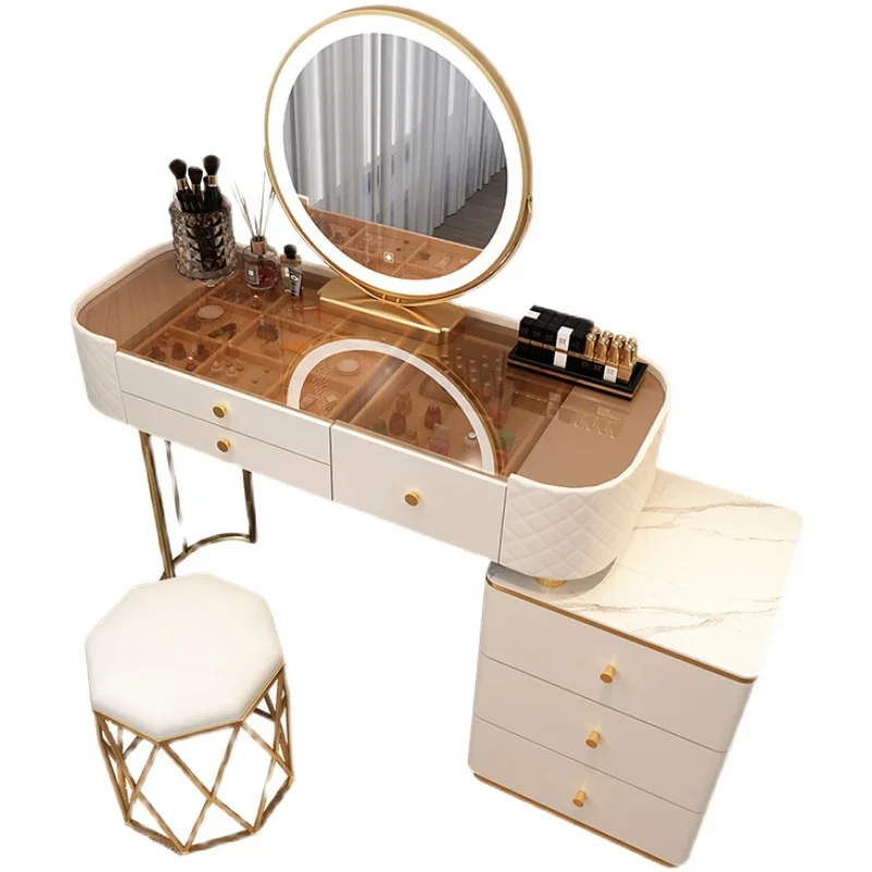 Dresser Stand Makeup Vanity Table Drawer Mirror Bedroom Cabinet   Storage Design Coiffeuse De Chambre Furniture