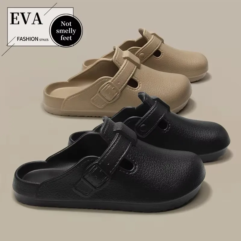 New Summer Boken Shoes for Men Casual and Fashionable Suitable for Outdoor Wear Anti Slip Beach Fishing, Baotou Cool Slippers
