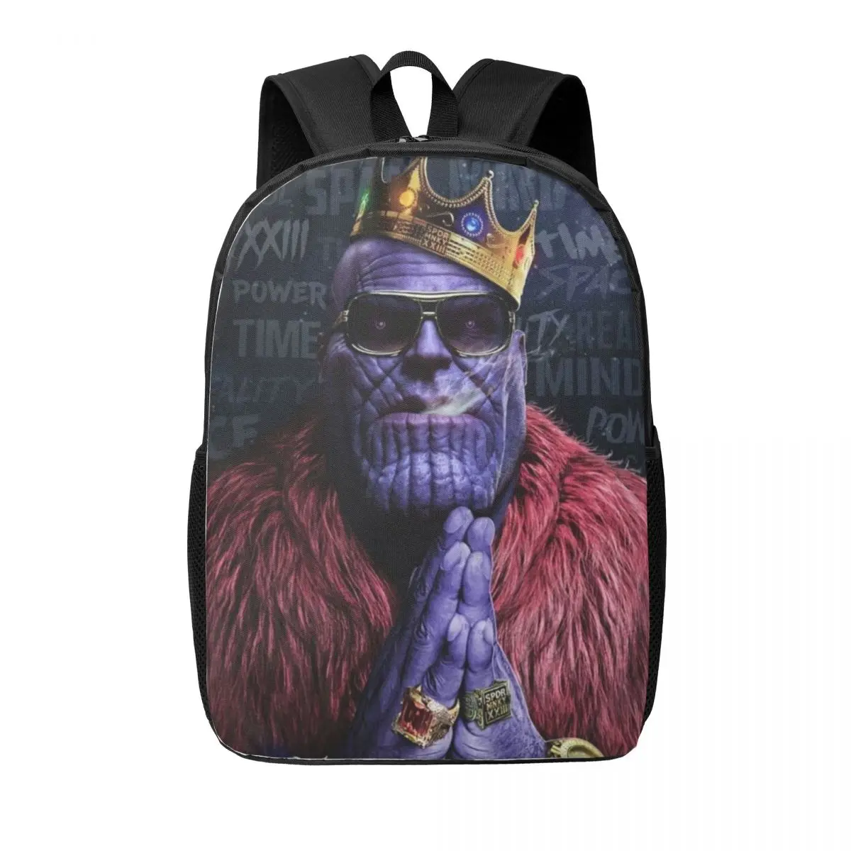 Marvel Thanos 17-Inch Student Backpack - Comfortable and Practical Backpack for Daily Use, School, and Travel