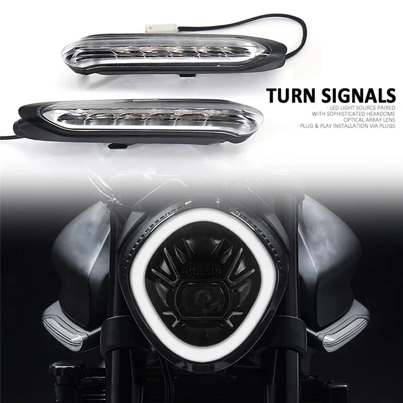 Motorcycle Accessories LED Turn Signals Light Flasher Lamp Indicator for DUCATI Monster 937 MONSTER 950 2021 2022 2023