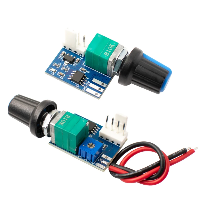 DC 12V PWM Speed Controller Fan Speed governor 4 Wire Computer Temperature control Switch for PC CPU Cooler Fan Manual Stop