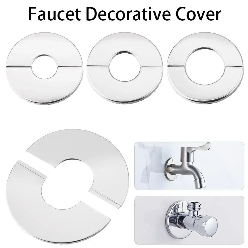 Bathroom Pipe Wall Covers Faucet Decorative Cover Stainless Steel Shower  Faucet Cover Faucet Accessories Bathroom Hardware