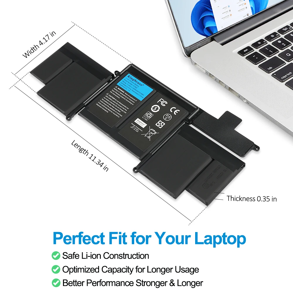 بطارية لاب توب KingSener A1582 A1493 لأجهزة ابل ماك بوك برو 13 "ريتينا A1502 2013 2014 2015 سنة 020-00010 أدوات مجانية 500 + دورات