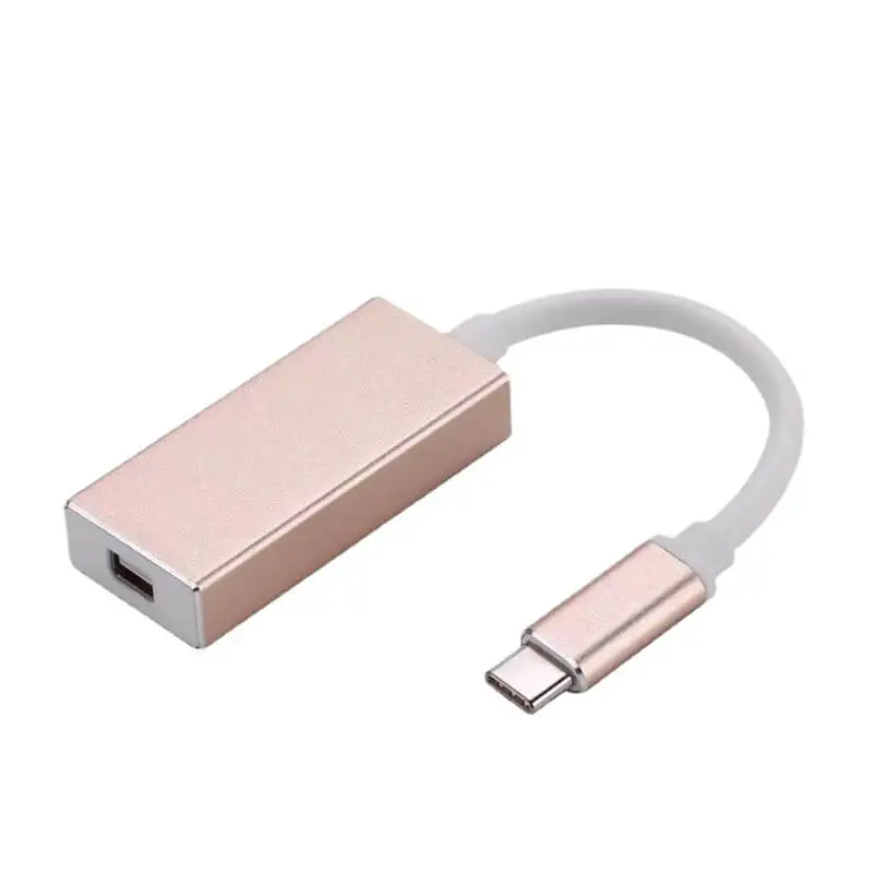 4K 60HZ TYP C 3,1 ZU MINI DisplayPort Dongle HDR Adapter USB Typ-c Männlichen zu mDP HD Stecker High Definition Für MacBook