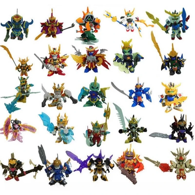 10cm SD/BB The Three Kingdoms Anime Action Figures Plastic Assemble Robot Model Toys