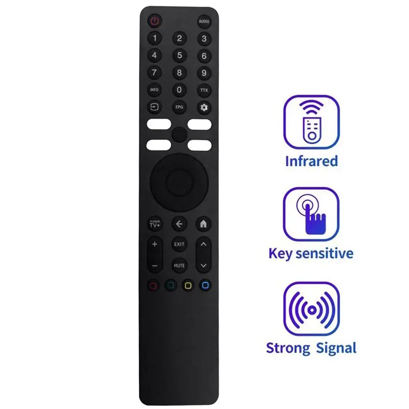 ABUO Voice Remote Control for XMRM-ML, Replacement for Q2 4K QLED TV 50 55 65 Inch, for Toshiba CT-90429, Black