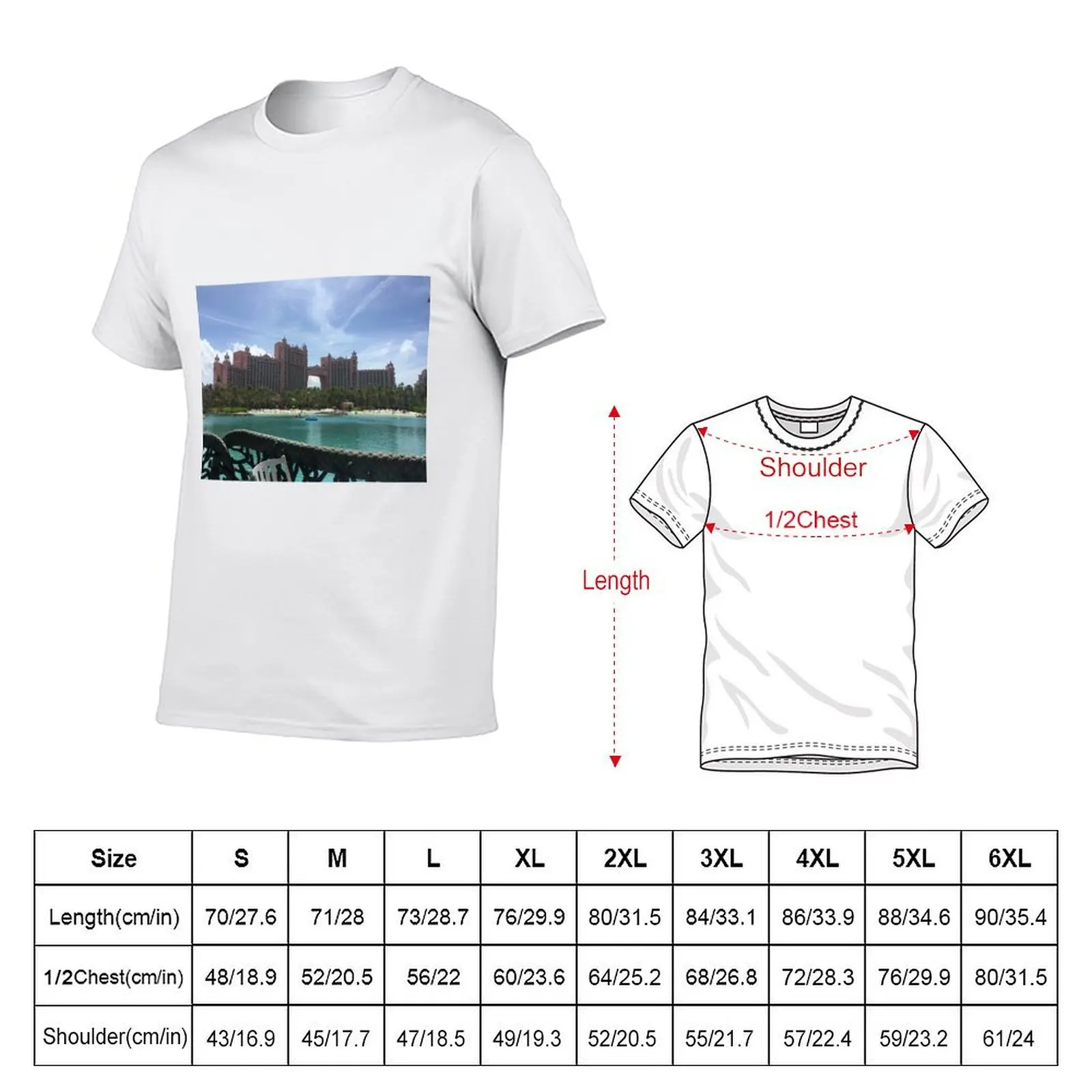 Paradise in Atlantis T-Shirt man t shirt cotton t shirt custom print t shirts designer