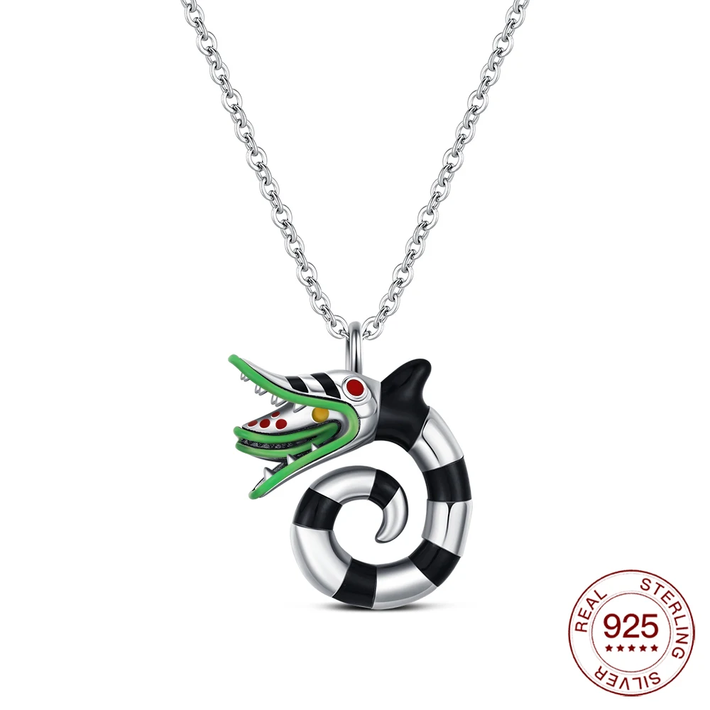 Women's 925 Sterling Silver Heart & Moon Necklace