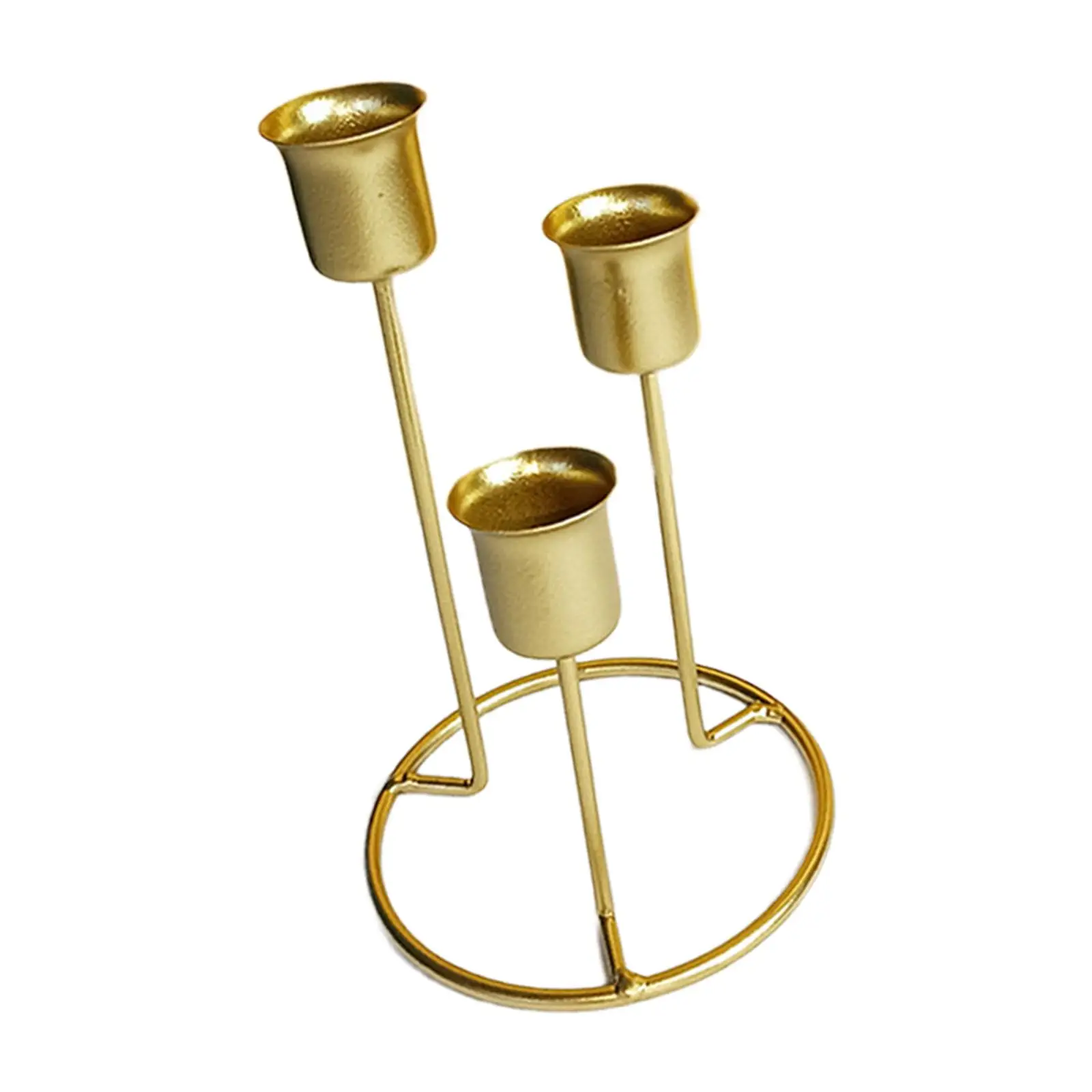 Taper Candle Holders 3-Candles Metal Set of 3 Candelabra for Wedding Decor