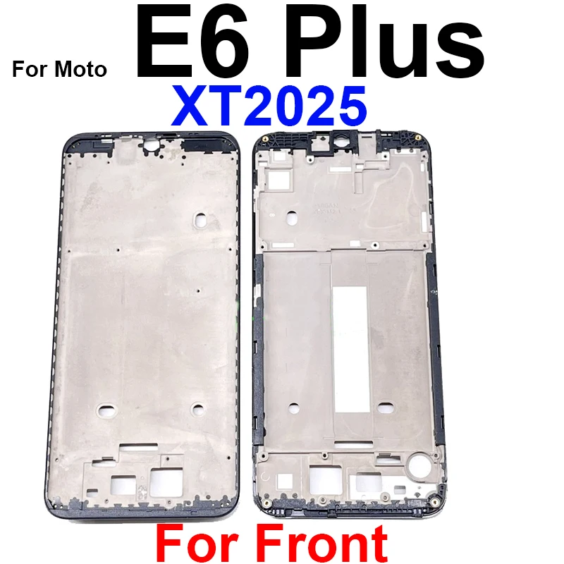 Para Motorola MOTO E6S 2020 E6 Play E6 E7 Plus E7 Power E7i Power LCD marco frontal pantalla LCD cubierta de marco marco medio bisel