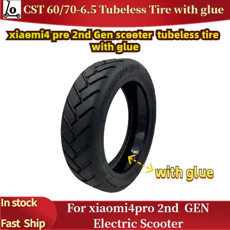 

Scooter Tire with 60/70-6.5 CST Tubeless Tire For Xiaomi 4 Pro 2nd Gen Electric Scooter 10 Inch Vacuum Tyre Replacement Parts