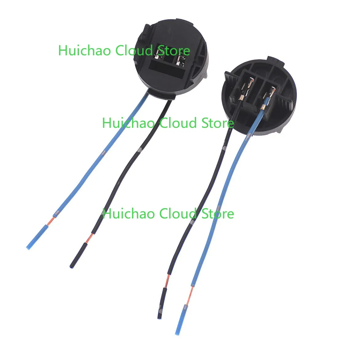 2Pcs H7 Headlight Bulb Socket Connector Adapter Harness Pigtail Cable Fit For Hyundai Kia Headlamp Wiring Plug Replacement Kit