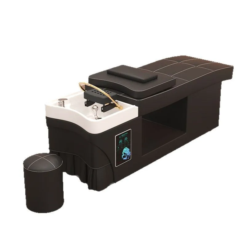 

Massage Beauty Shampoo Chairs Barber Bed Ear Picking Lounge Shampoo Chairs Pillow PU Leather Furniture Silla De Champú MHXFY