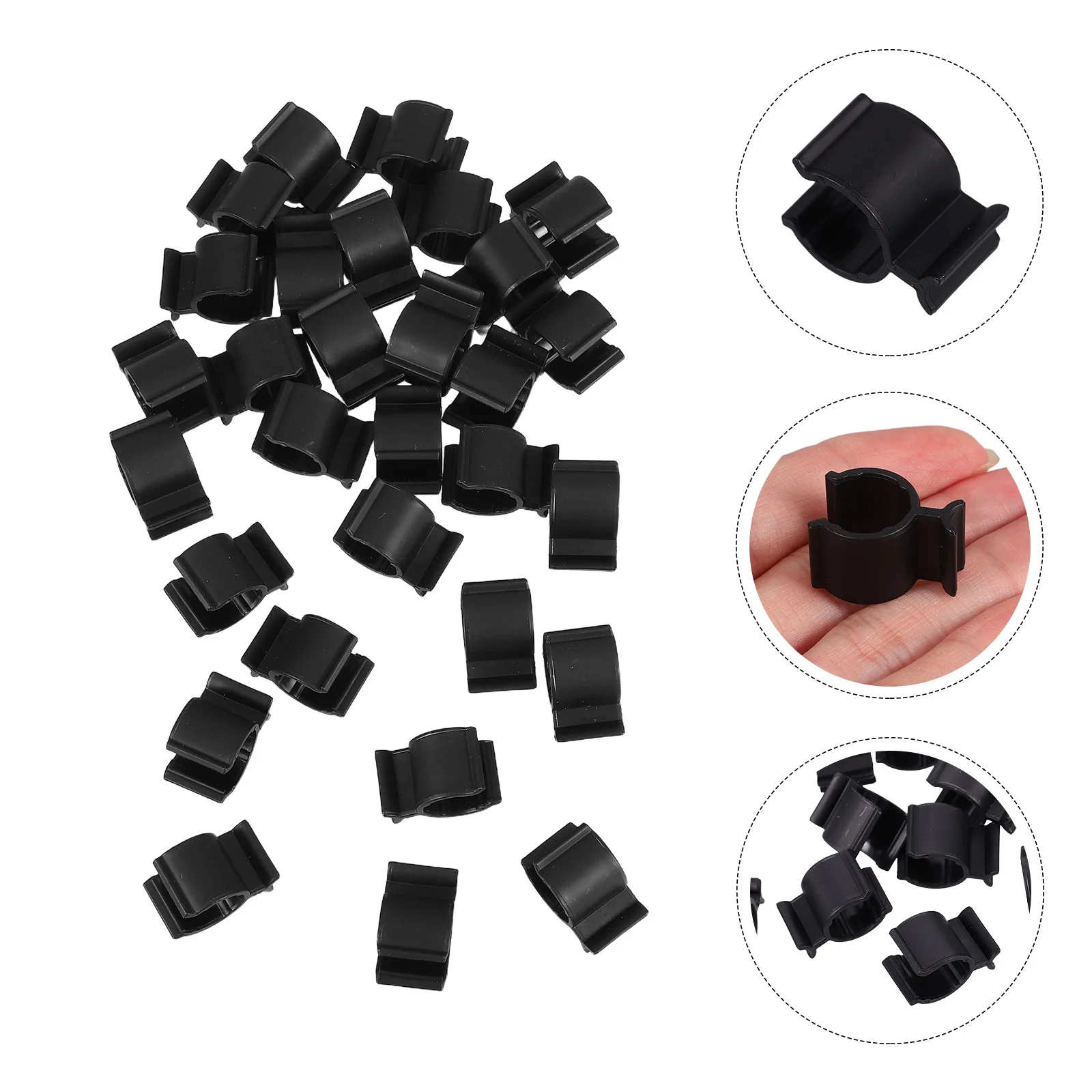 

30pcs Leakproof Plastic Bottle Lock Buckle Clips Dispenser Pump Collar Accessories For Cleansing Oil Lotion Shampoo