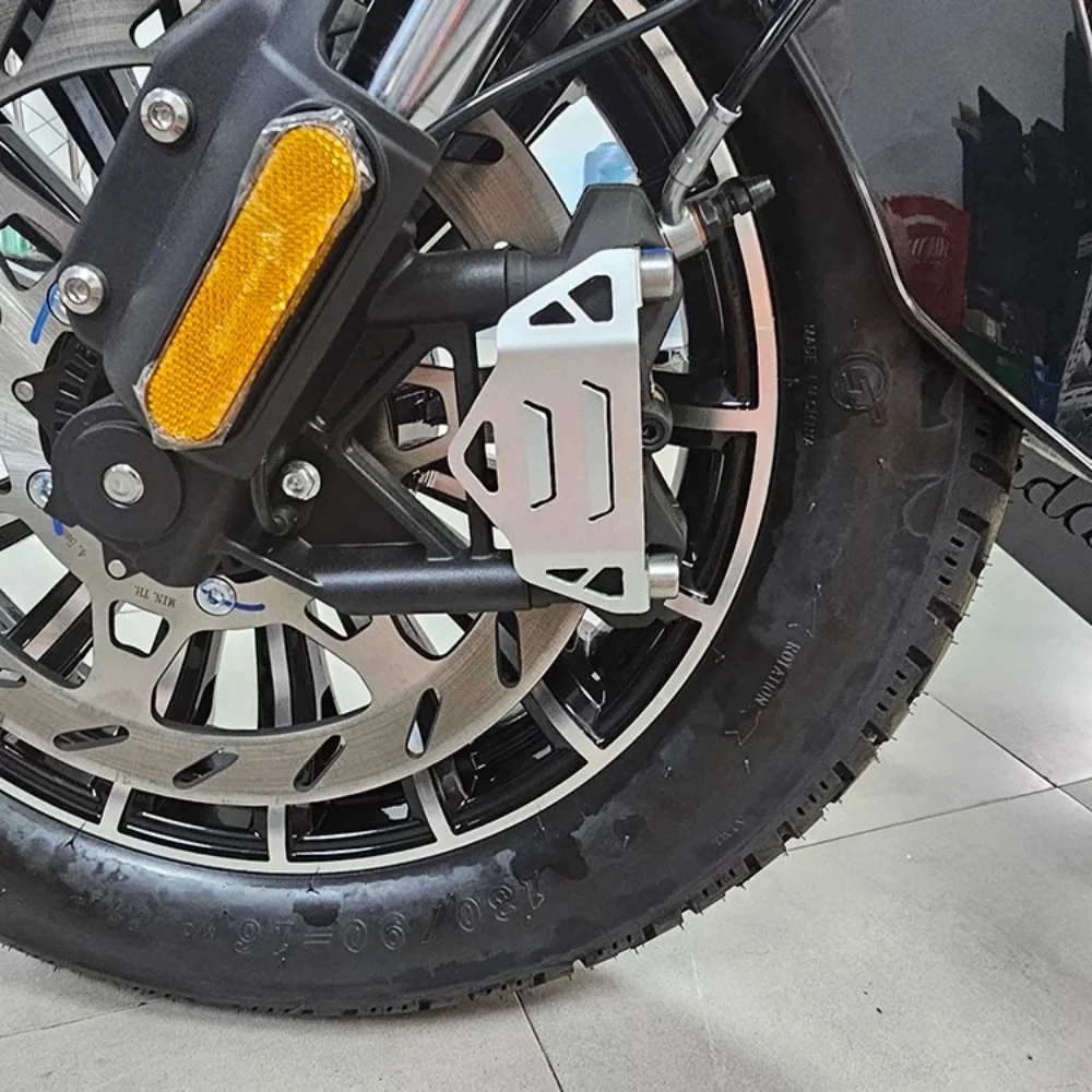 For ZONTES 703RR/R/F/T modification accessory - front brake caliper protection cover - stainless steel caliper cover