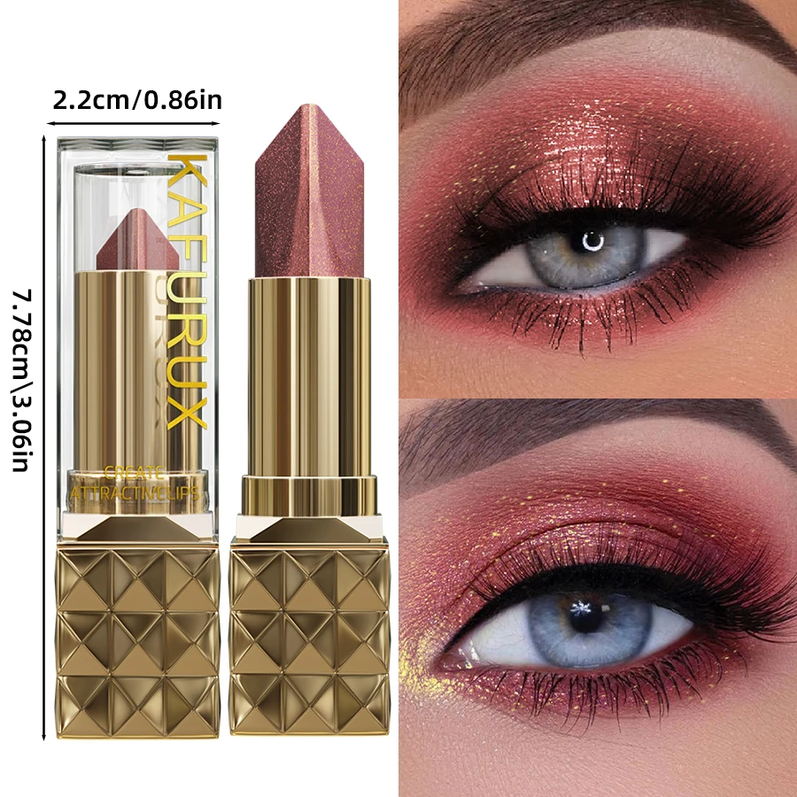 1개입 투톤 그라데이션 아이섀도우 스틱 펄 쉬머 컨투어링 아이섀도우 펜슬 한국 메이크업 여성용 선물 화장품 뷰티