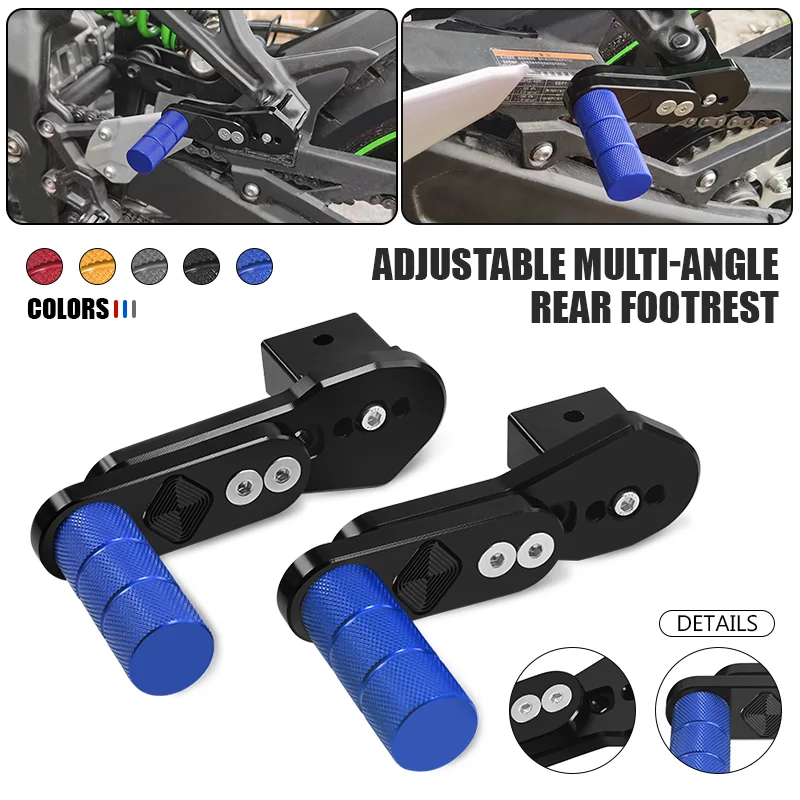 

Foot Peg For MT-07 MT09 FZ09 MT10 R6 R3 R15 R25 FZ8 FZ1 FZ6 XJ6 Motorcycle Adjustable Multi-angle Telescopic Rear Footrest Pedal