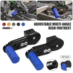 Foot Peg For MT-07 MT09 FZ09 MT10 R6 R3 R15 R25 FZ8 FZ1 FZ6 XJ6 Motorcycle Adjustable Multi-angle Telescopic Rear Footrest Pedal