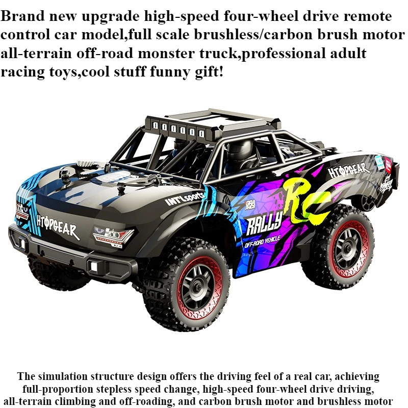 

Cool Stuff Toy Car Funny Gift-Kawaii High-speed 4WD Rc Truck,Remote Control Car,1:18 Brushless Off-road Rc Cars,Toys for Kids
