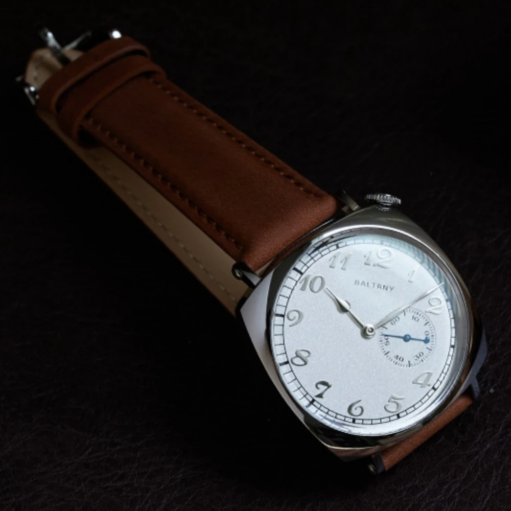 Baltany 2025 Nieuwe Mannen Mechanisch Horloge Seagull 1701 S4046 1921 Vintage Saffierkristal Waterdicht Roestvrij Staal Reloj Hombre