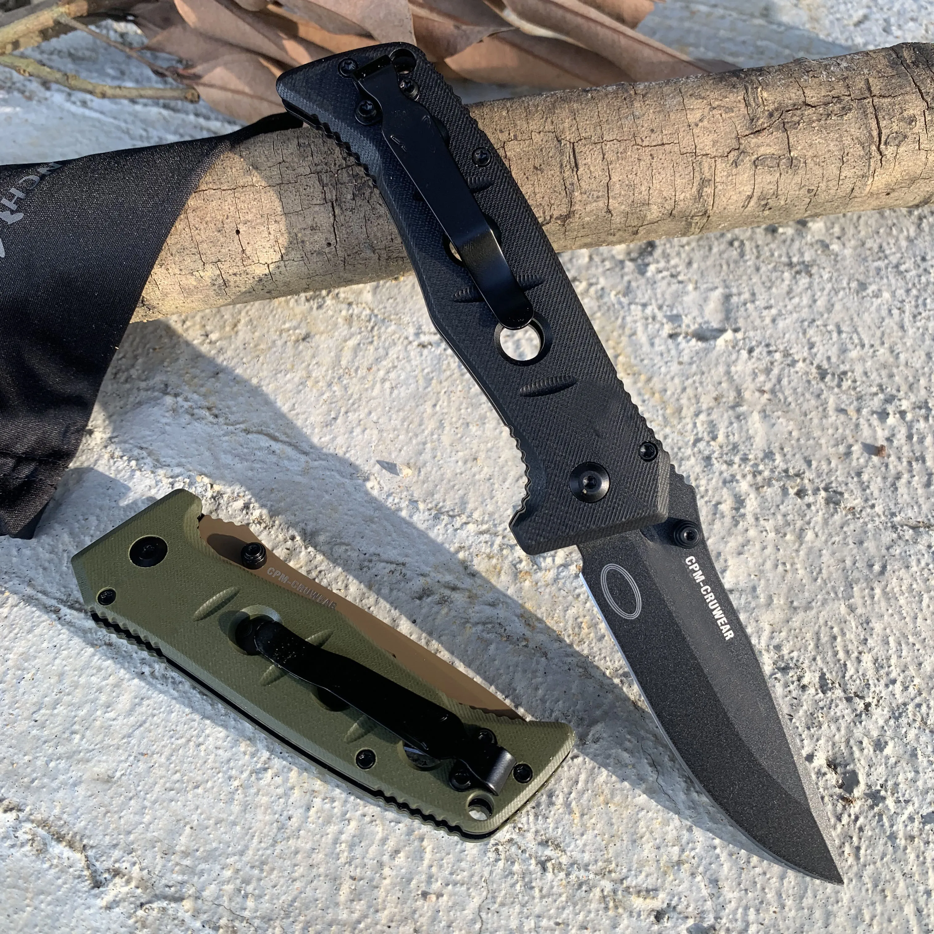 Cuchillo plegable grande/mediano de alta dureza 9cr18, cuchillos de caza al aire libre, multiherramienta militar EDC, nuevo, 275