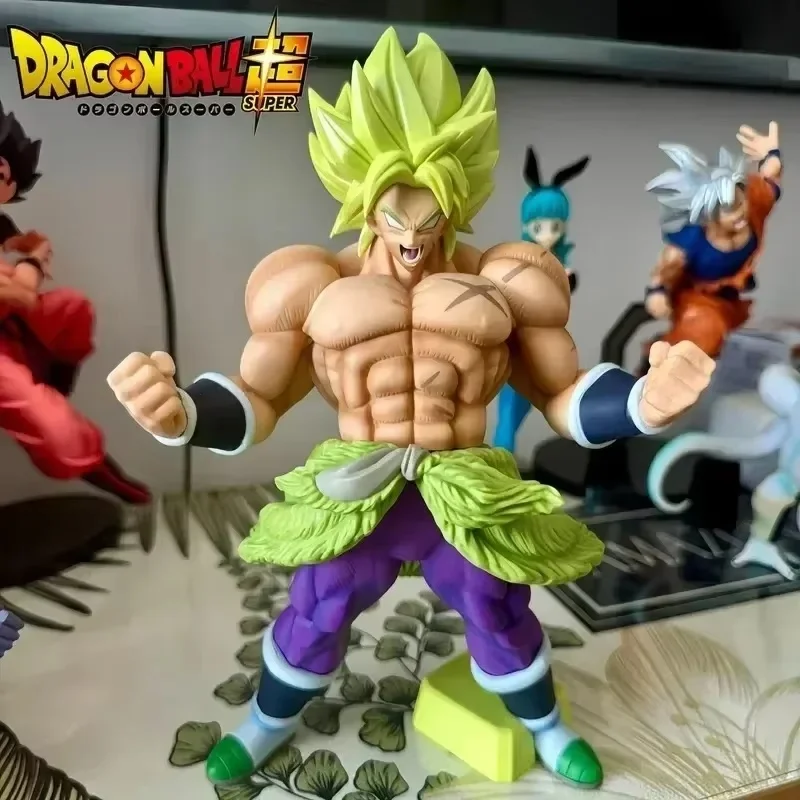 2024 Dragon Ball Anime Angry Broly Action Figure Model Speelgoed Cartoon Pvc Standbeeld Decoratie Kinderen Ornament Poppen Kerstcadeau