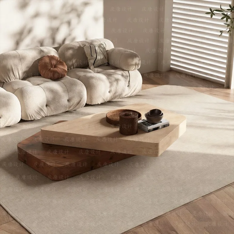 Low Weird Coffee Table Funky Floor Retro Irregular Coffee Table Hotel Wabi Sabi Style Mesa De Centro Sala Home Furniture
