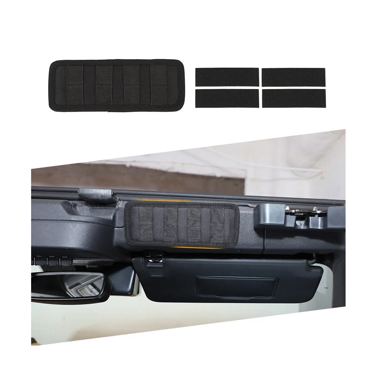 Universal Multi-Function Hanging Board Storage Bag Organizer for Ford Bronco/Jeep Wrangler JK JL TJ Car