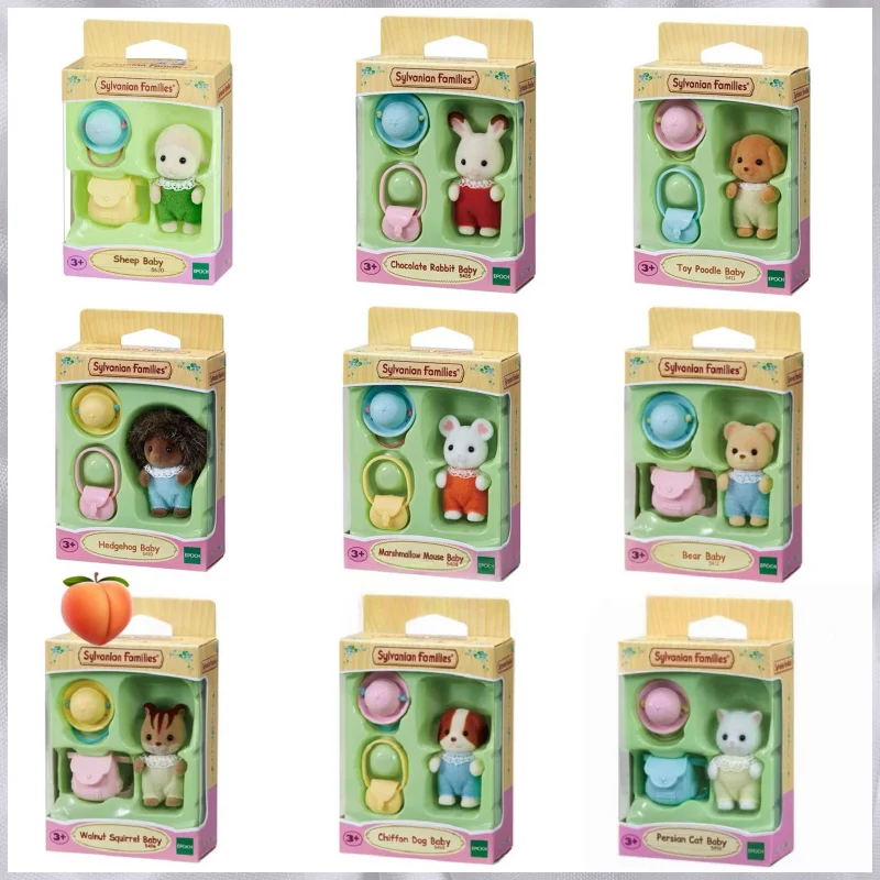 

Genuine In Stock Sylvanian Families Persian Cat Sheep Rabbit Series Cute Mini Baby Doll Ornaments Kids Christmas Gift
