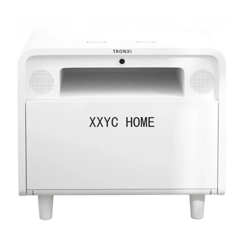 

Complete Smart Bedside Table Modern Minimalist Multi-Function Wireless Charging Bluetooth Audio Fingerprint Lock