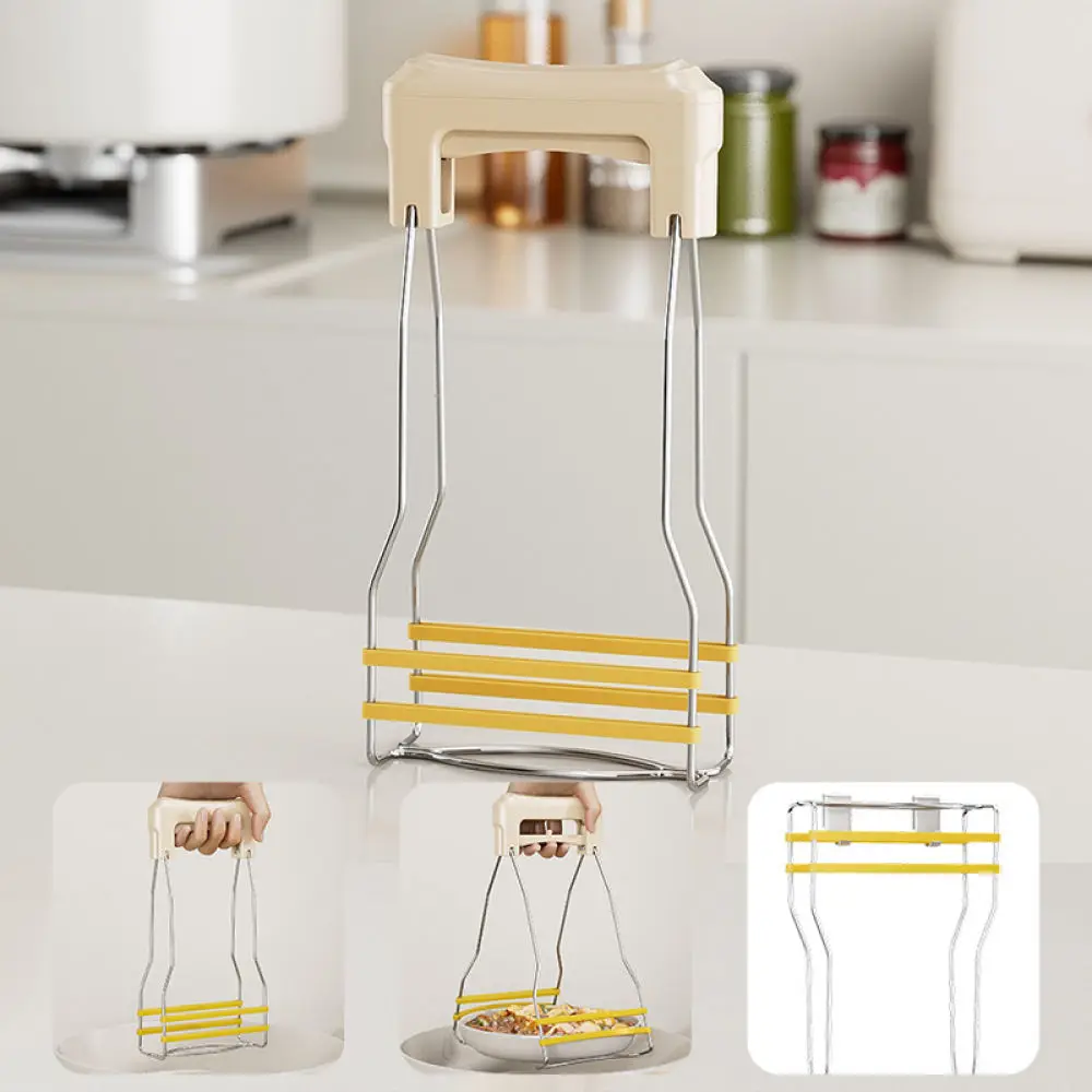 Heat Proof Bowl Gripper Kitchen Anti Scalding Clip Dish Plate Retriever Flexible Non Slip Lifting Tool Cooking Accessory