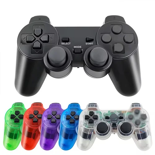 Imagen 2 del producto Controlador PS2 inalámbrico Sony para PS2/PS1 Gamepad doble vibración Shock Playstation 2 Joypad Joystick Controle USB PC