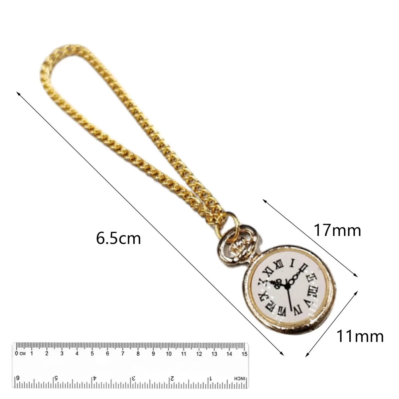 

1/6 Scale Pocket Watch Model Golden Metal Soldier Accessories for 12 Inch Action Figures Scene Decor Collectible