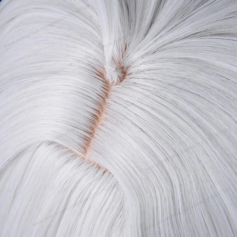 Zani تأثيري شعر مستعار اصطناعي 48 سنتيمتر الفضة مع النبيذ الأحمر يسلط الضوء على شعر مستعار أنيمي المرأة مقاومة ل W;3'f,6;t.8' #5