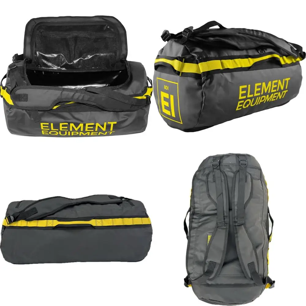 

Large Black and Yellow Waterproof Shoulder Straps for Equipment Trail Duel Bag