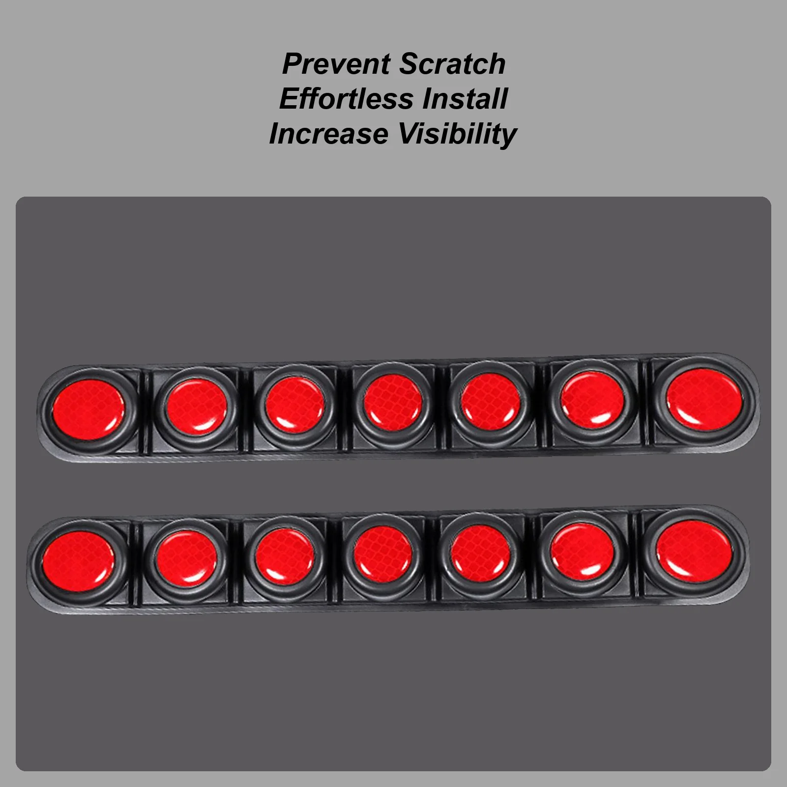 

Reflective Car Stickers 2 Pieces Foldable Bumper Protector Warning Reflective Stickers For Car SUV Truck Motorcycle Front Rear