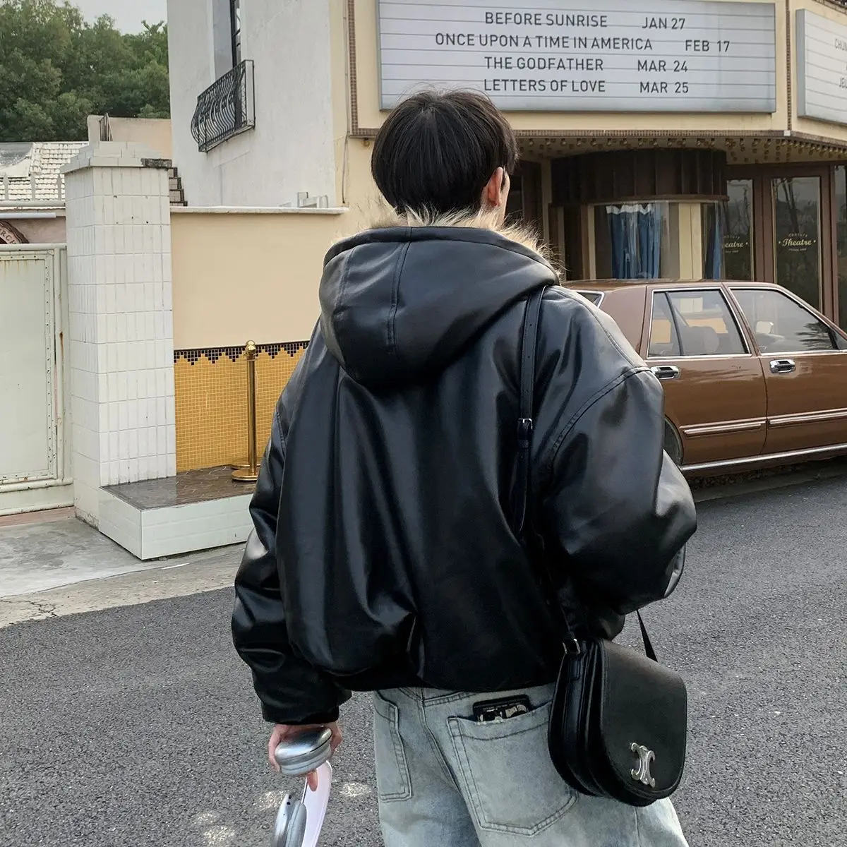 معطف شتوي جديد للرجال سميك مزدوج الجوانب من الفرو المتكامل من الجلد المقلد معطف عصري 2025 سترة دافئة متقدمة