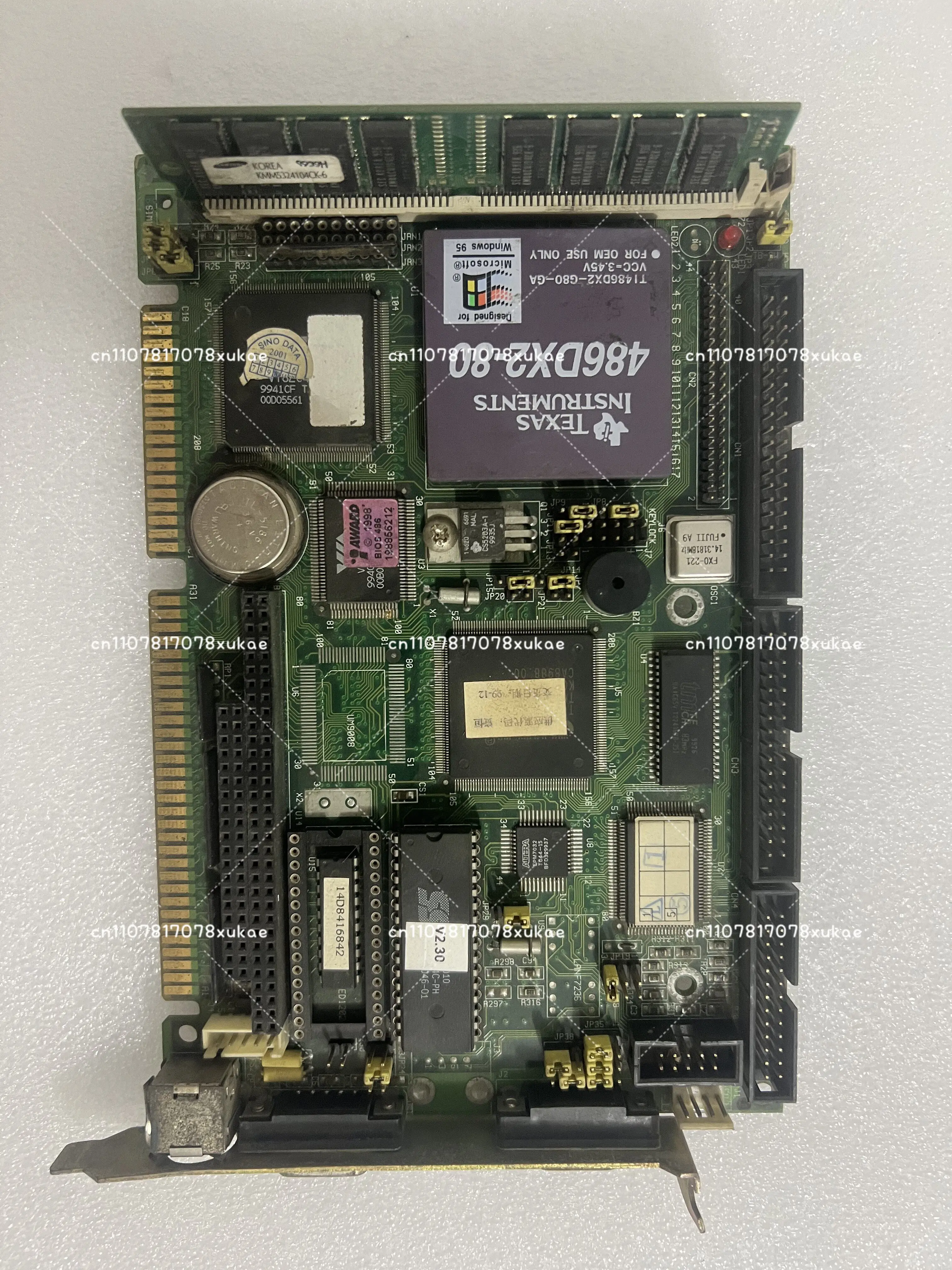 PCA-6145B/45L C1 Half Length 486 Industrial Control Motherboard Card with CPU Memory