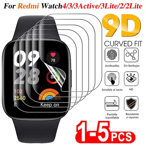Hydrogel Film For Xiaomi Redmi Watch4 3 2 Smartwatch Soft Screen Protector Anti-Scratch For Redmi Watch 3Active/Lite/2Lite Cover
