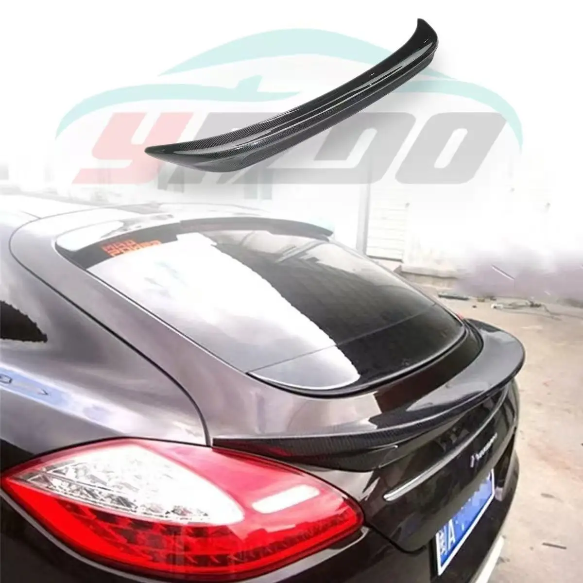 For Porsche Paramela 970.2 Modification Upgrade Carbon Fiber Paste Rear Spoiler