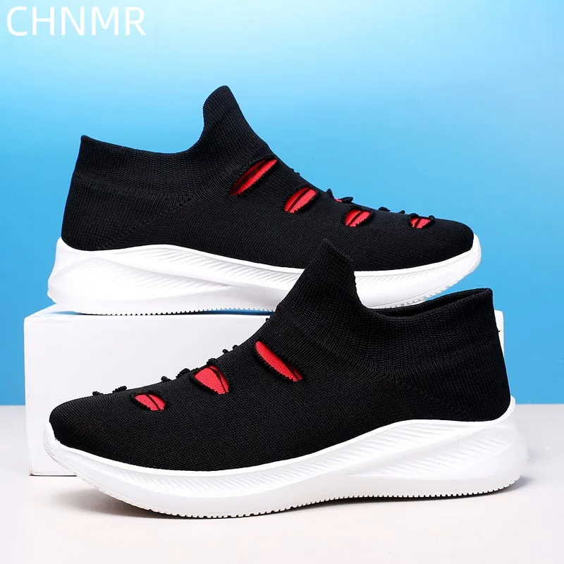 Men's Summer Breathable Flying Woven Sports Casual Shoes Wear-resistant Fashion Breathable Round Toe Comfortable Outdoor Trend