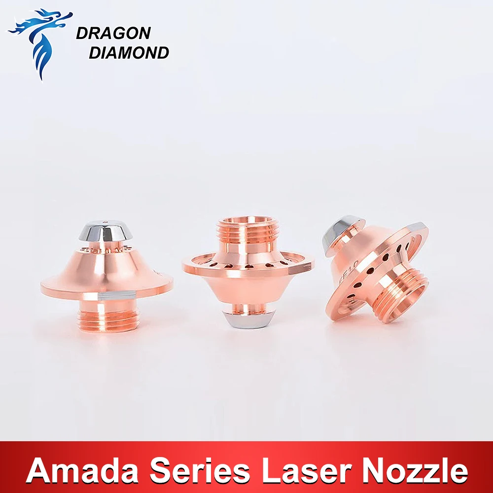 10Pcs Amada D25 H20 M12 High-Speed Cutting Nozzle Water Cooler Nozzle for Amada Laser Cutting Head