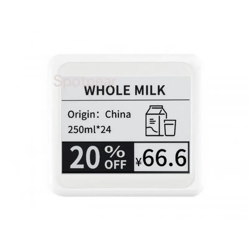 4.2-inch Passive NFC E-Ink Display with No Battery Required, Supporting Wireless Power Supply and Screen Updating