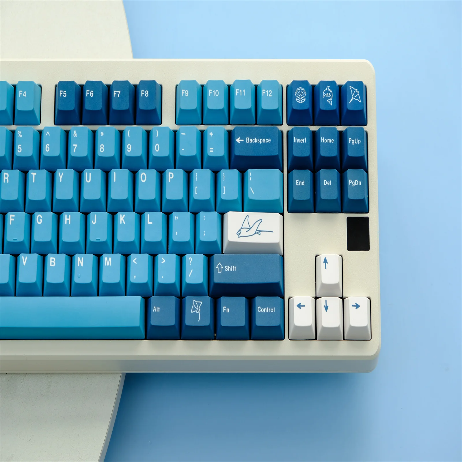 GMK Devil fish Keycaps Set 129 Keys PBT Keycaps Cherry Profile DYE-SUB Personalized GMK Keycaps For Mechanical Keyboard