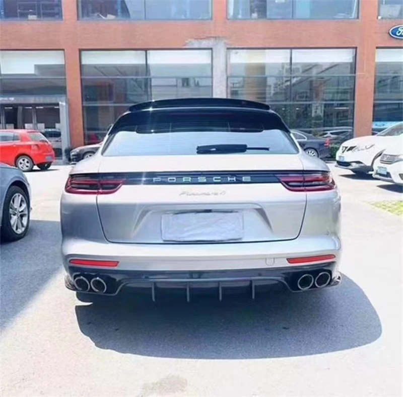 Untuk Porsche Panamera 971 2018 2019 2020 2021 2022 2023 ReaI Kit Spoiler Bibir Belakang Bumper Serat Karbon