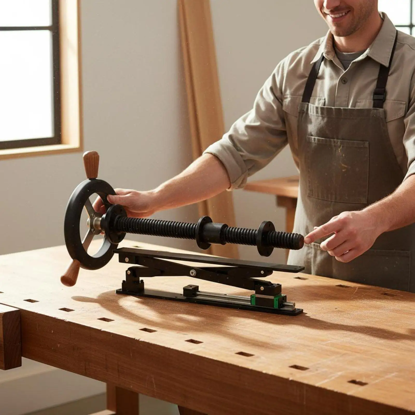 Workbench Leg Clamp European Design Workshop Hardware Inertia Handle